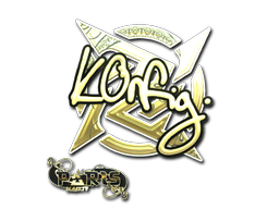 Buy CS2 sticker Sticker | k0nfig (Gold) | Paris 2023 skin
