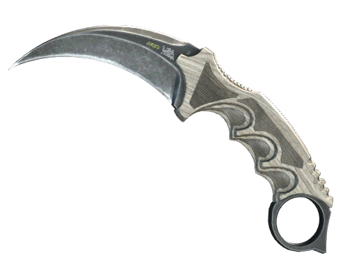 Buy CS2 knife ★ StatTrak™ Karambit | Black Laminate (Minimal Wear) skin