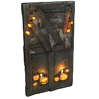 Buy Rust wooden door Hell-o-ween Wooden Door skin