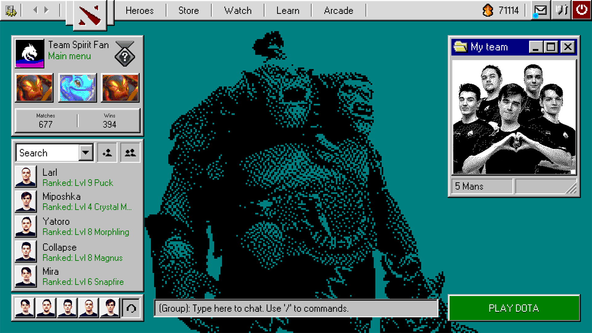 Buy Dota 2 loading screen Team Wallpaper - Team Spirit, Season 10, #1 skin