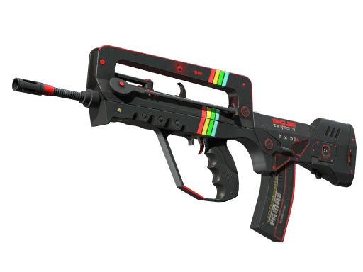 Buy CS2 rifle StatTrak™ FAMAS | ZX Spectron (Well-Worn) skin