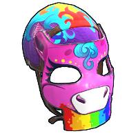Buy Rust metal facemask Rainbow Pony Mask skin