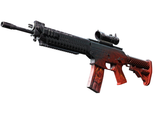 Buy CS2 rifle SG 553 | Darkwing (Well-Worn) skin
