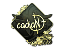 Buy CS2 sticker Sticker | cadiaN (Gold) | Rio 2022 skin
