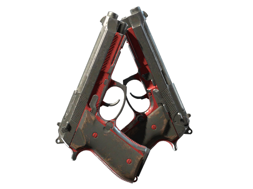 Buy CS2 pistol Dual Berettas | Panther (Battle-Scarred) skin
