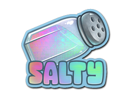 Buy CS2 sticker Sticker | Salty (Holo) skin