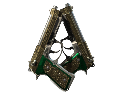 Buy CS2 pistol StatTrak™ Dual Berettas | Royal Consorts (Battle-Scarred) skin