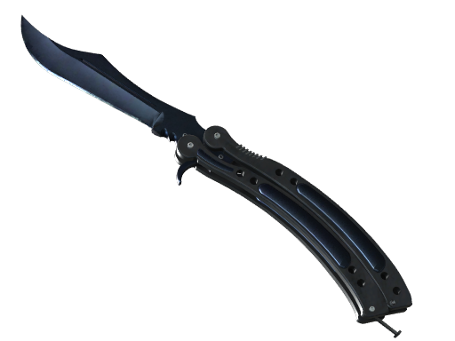 Buy CS2 knife ★ StatTrak™ Butterfly Knife | Blue Steel (Battle-Scarred) skin