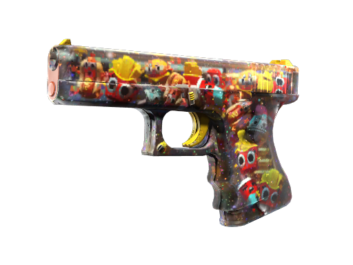 Buy CS2 pistol StatTrak™ Glock-18 | Snack Attack (Minimal Wear) skin
