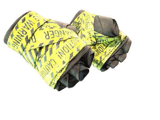 Buy CS2 gloves ★ Hand Wraps | CAUTION! (Battle-Scarred) skin
