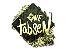 Buy CS2 sticker Sticker | tabseN (Gold) | Rio 2022 skin
