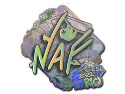 Buy CS2 sticker Sticker | NAF (Holo) | Rio 2022 skin