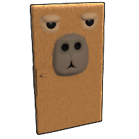 Buy Rust sheet metal door Capybara Door skin