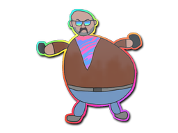 Buy CS2 sticker Sticker | Poorly Drawn Leet Crew (Holo) skin
