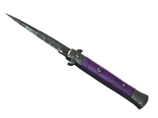 Buy CS2 knife ★ StatTrak™ Stiletto Knife | Ultraviolet (Battle-Scarred) skin
