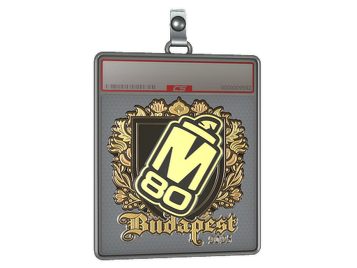Buy CS2 charm Sticker Slab | M80 (Gold) | Budapest 2025 skin