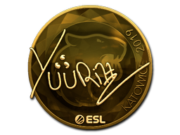 Buy CS2 sticker Sticker | yuurih (Gold) | Katowice 2019 skin