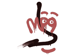 Buy CS2 graffiti Sealed Graffiti | Recoil MP9 (Blood Red) skin