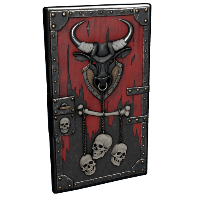 Buy Rust sheet metal door Bull Rage Door skin