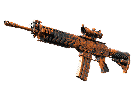 Buy CS2 rifle SG 553 | Basket Halftone (Minimal Wear) skin