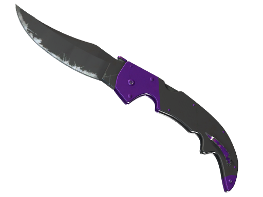 Buy CS2 knife ★ StatTrak™ Falchion Knife | Ultraviolet (Well-Worn) skin