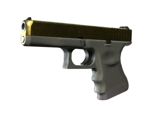 Buy CS2 pistol Glock-18 | Brass (Well-Worn) skin