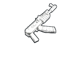 Buy Rust ak47u Comics AR skin