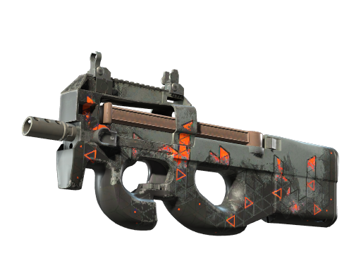 Buy CS2 smg P90 | Trigon (Well-Worn) skin