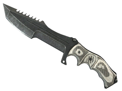 Buy CS2 knife ★ Huntsman Knife | Black Laminate (Well-Worn) skin