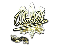 Buy CS2 sticker Sticker | Woro2k (Gold) | Paris 2023 skin