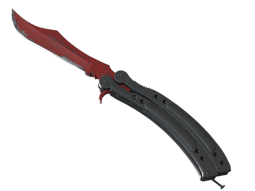 Buy CS2 knife ★ StatTrak™ Butterfly Knife | Crimson Web (Well-Worn) skin