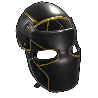 Buy Rust metal facemask Black Gold Facemask skin