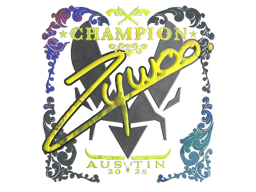 Buy CS2 sticker Sticker | ZywOo (Holo, Champion) | Austin 2025 skin