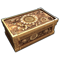 Buy Rust large wooden box Whittled Bloom skin