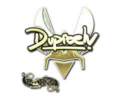 Buy CS2 sticker Sticker | dupreeh (Gold) | Paris 2023 skin