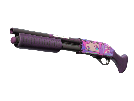 Buy CS2 shotgun StatTrak™ Sawed-Off | Kiss♥Love (Well-Worn) skin