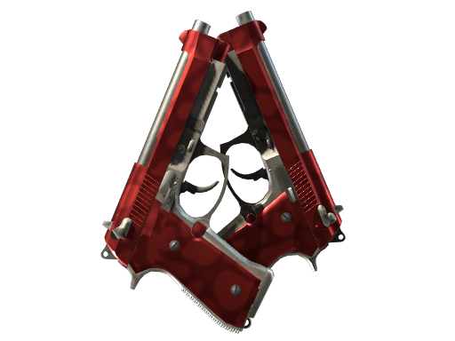 Buy CS2 pistol StatTrak™ Dual Berettas | Hemoglobin (Factory New) skin