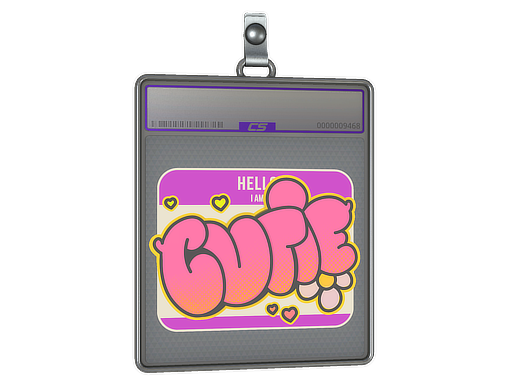Buy CS2 charm Sticker Slab | Cutie (Holo) skin