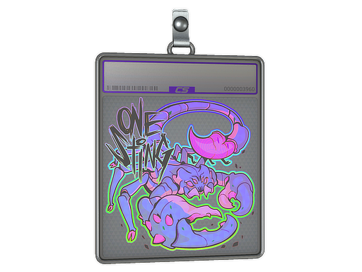 Buy CS2 charm Sticker Slab | One Sting (Holo) skin