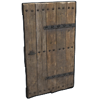Buy Rust wooden door Riveted Wooden Door skin