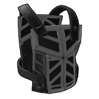 Buy Rust metal torso plate Black OPS Metal Chest Plate skin