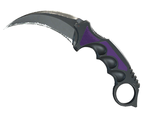 Buy CS2 knife ★ Karambit | Ultraviolet (Well-Worn) skin