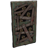 Buy Rust wooden door Trick Or Treat Door skin