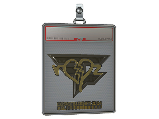 Buy CS2 charm Sticker Slab | ropz (Gold) | Copenhagen 2024 skin