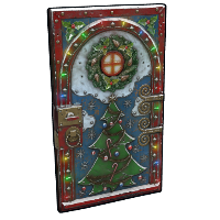 Buy Rust sheet metal door Santa's Front Door skin
