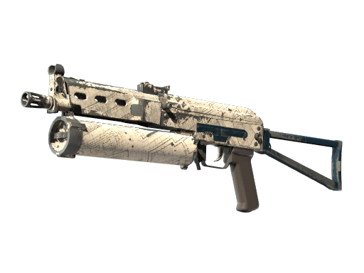 Buy CS2 smg Souvenir PP-Bizon | Facility Sketch (Well-Worn) skin