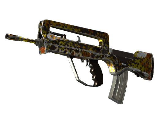 Buy CS2 rifle FAMAS | Meltdown (Well-Worn) skin