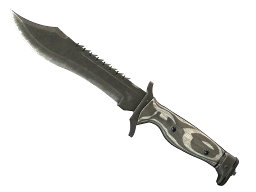 Buy CS2 knife ★ Bowie Knife | Black Laminate (Battle-Scarred) skin