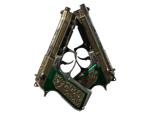 Buy CS2 pistol StatTrak™ Dual Berettas | Royal Consorts (Well-Worn) skin