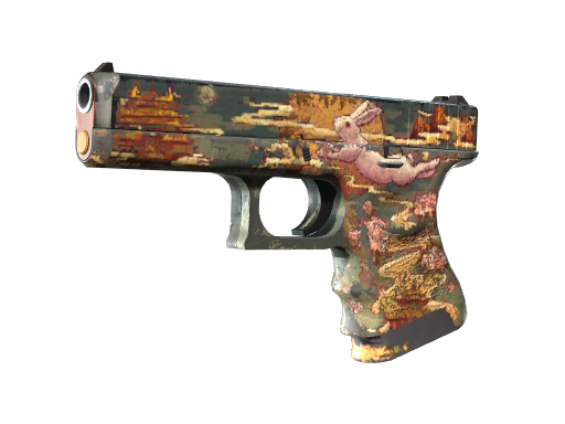 Buy CS2 pistol Glock-18 | Umbral Rabbit (Battle-Scarred) skin
